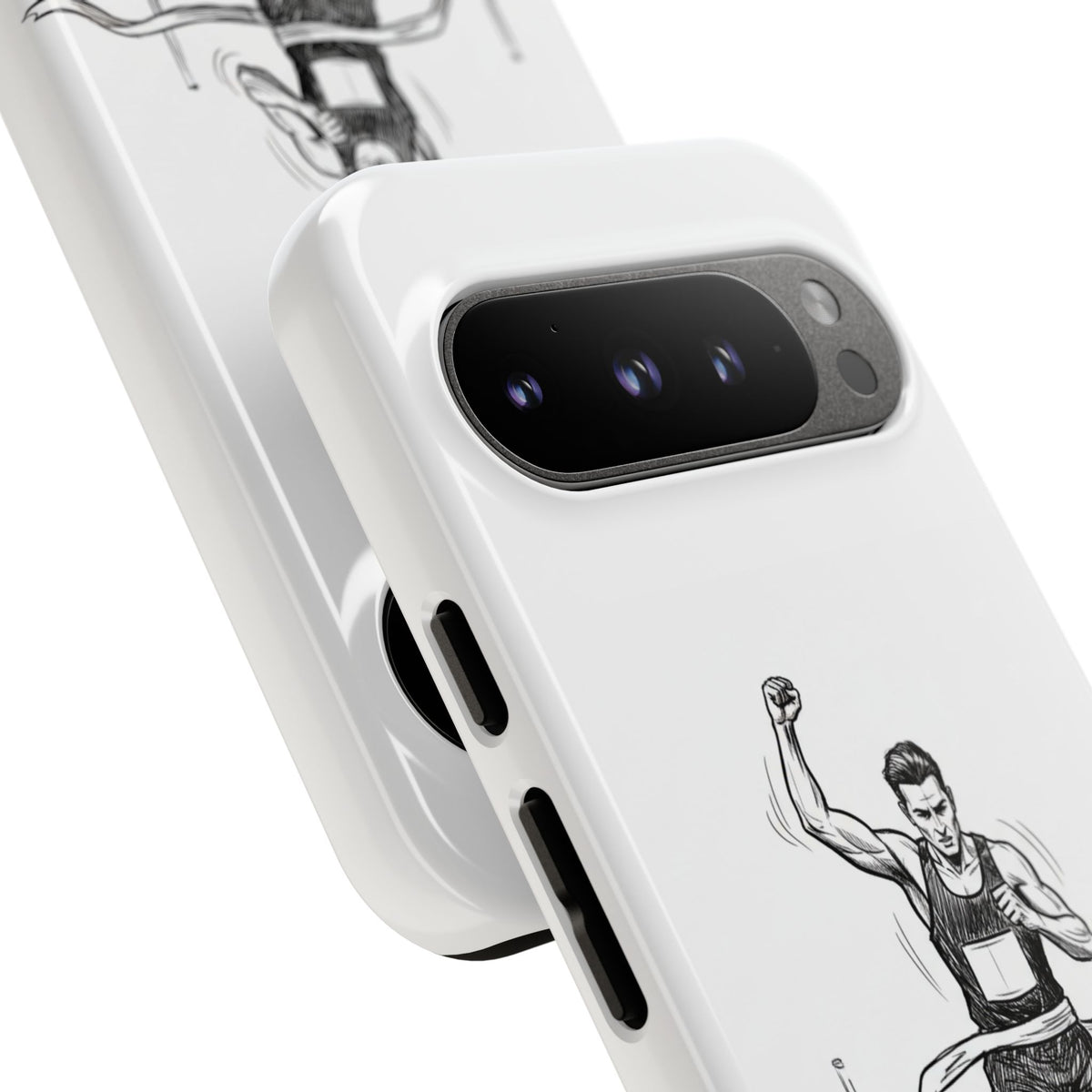 Phone Case, Running, finish line design, Tough Case