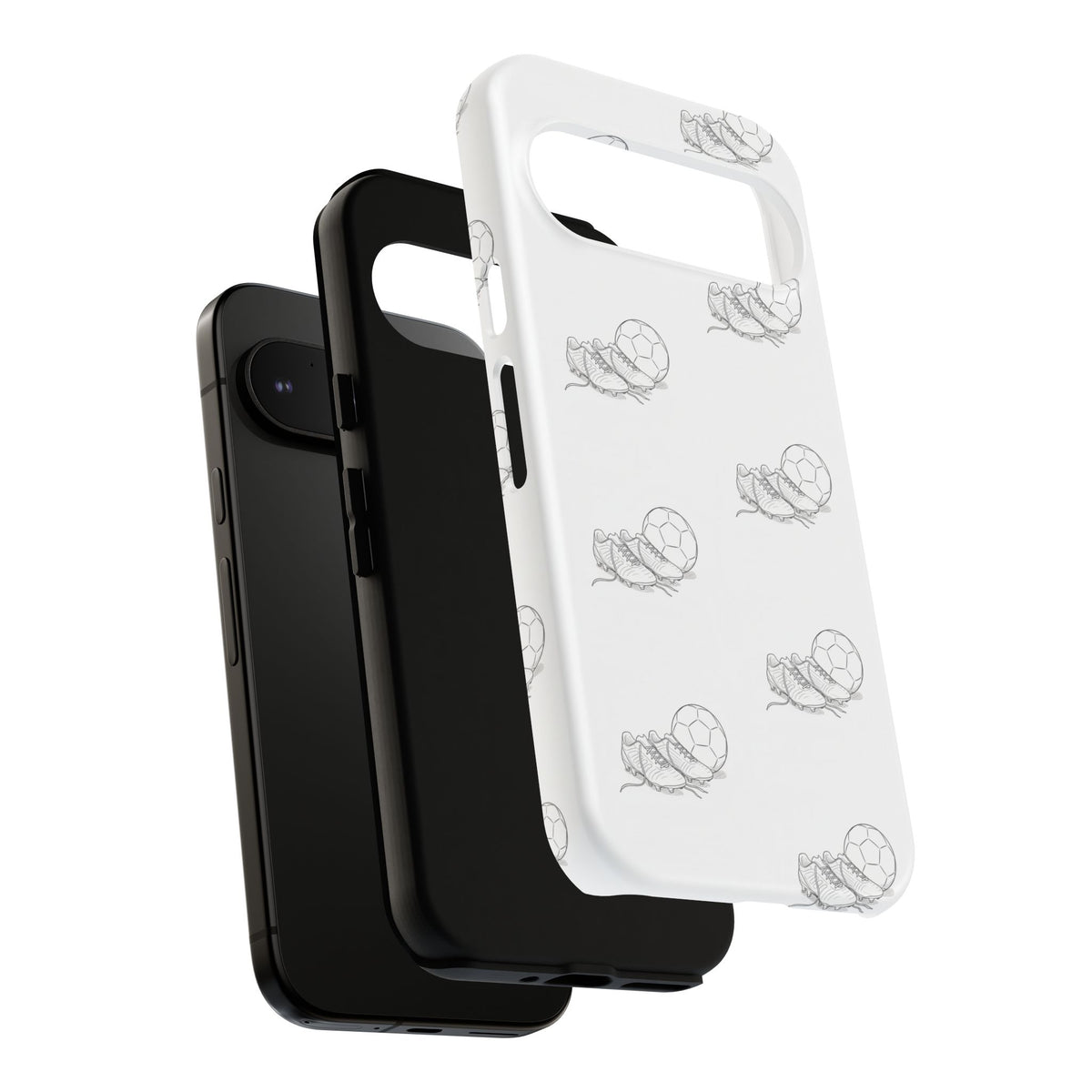 Phone Case, Football Boots & Ball Pattern, Tough Cases — Sports Phone Case