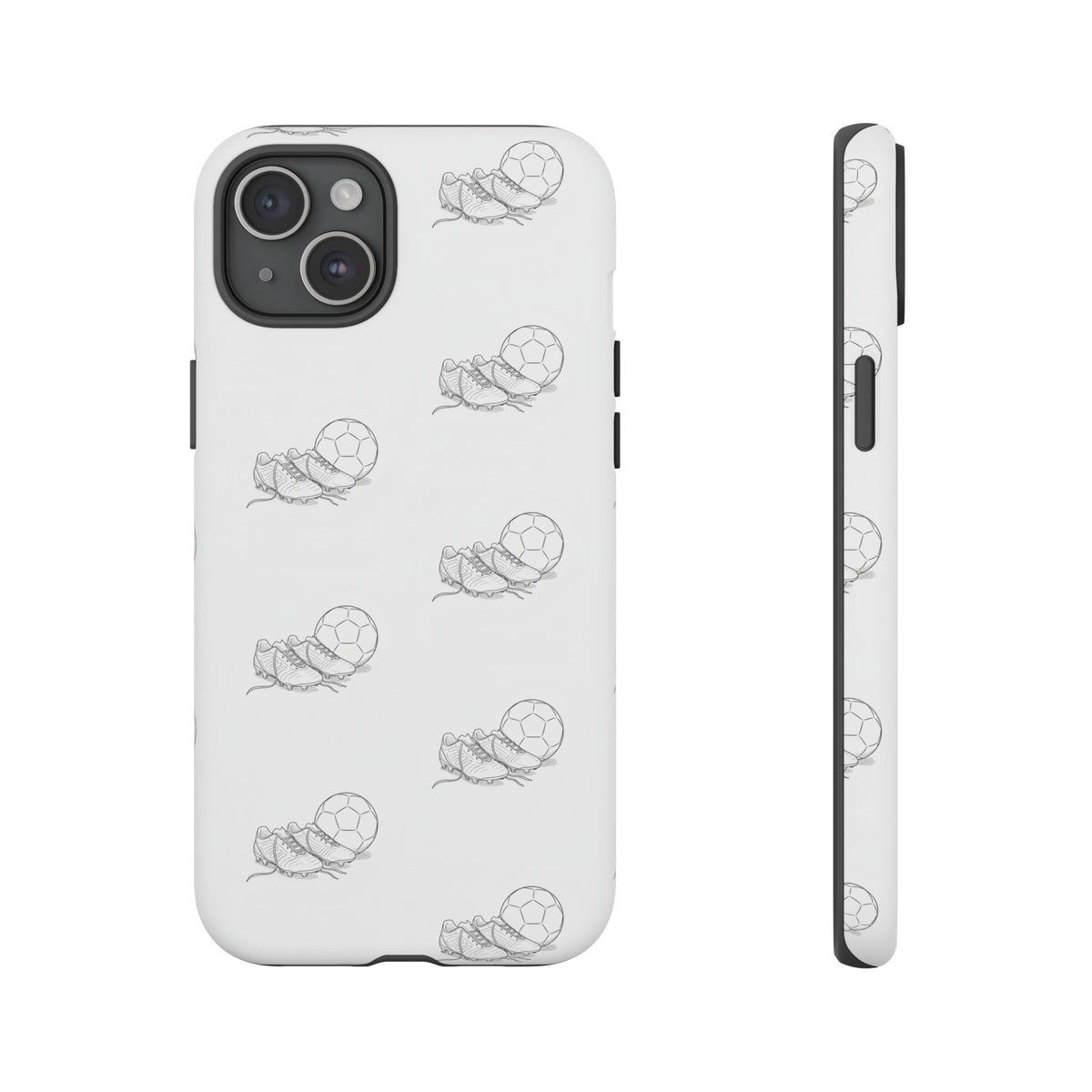 Phone Case, Football Boots & Ball Pattern, Tough Cases — Sports Phone Case