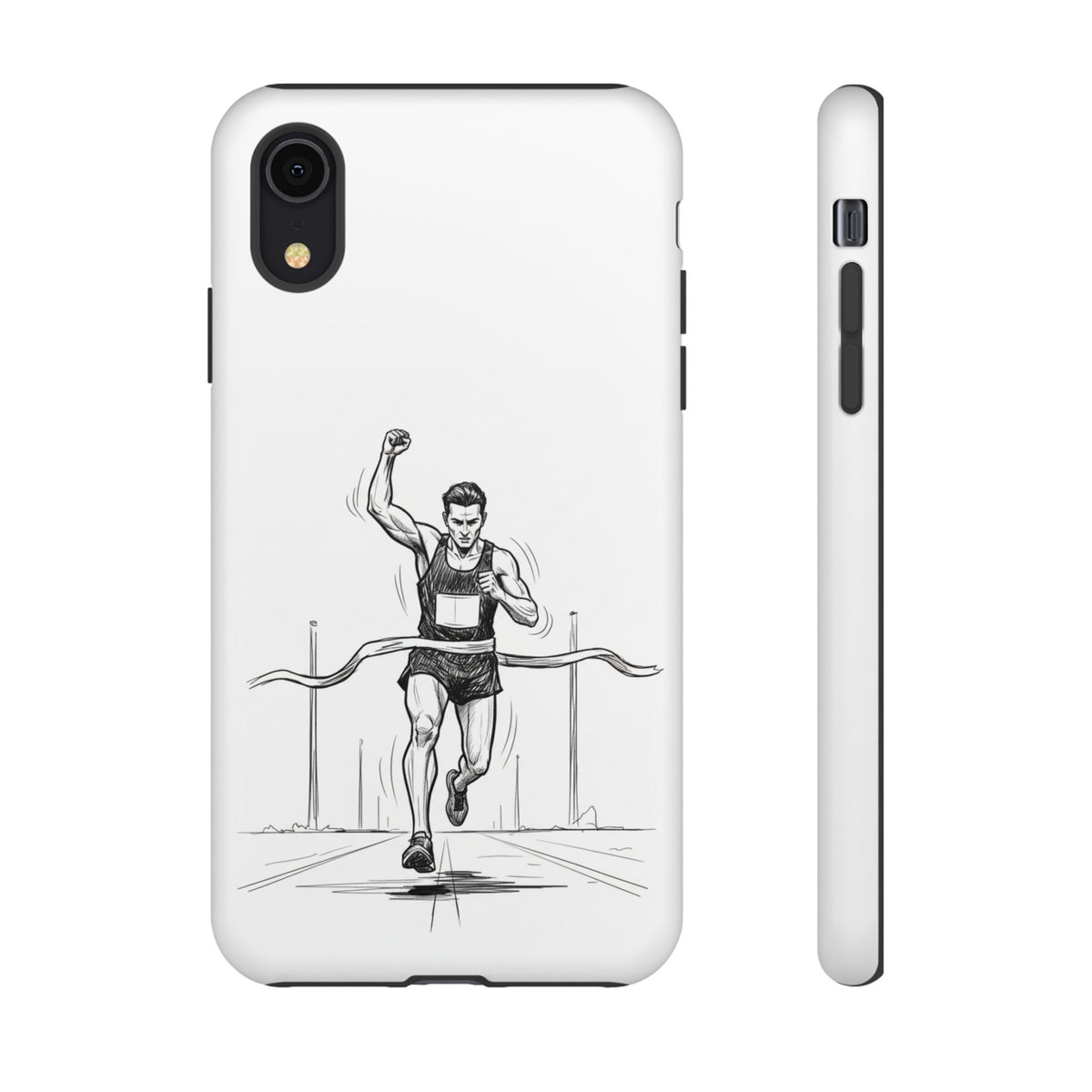 Phone Case, Running, finish line design, Tough Case