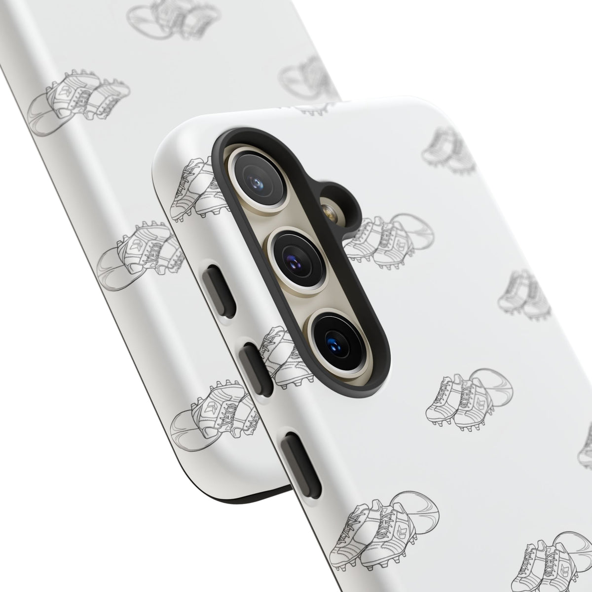 Phone Case Rugby Boots & Ball Repeat Pattern Tough Cases