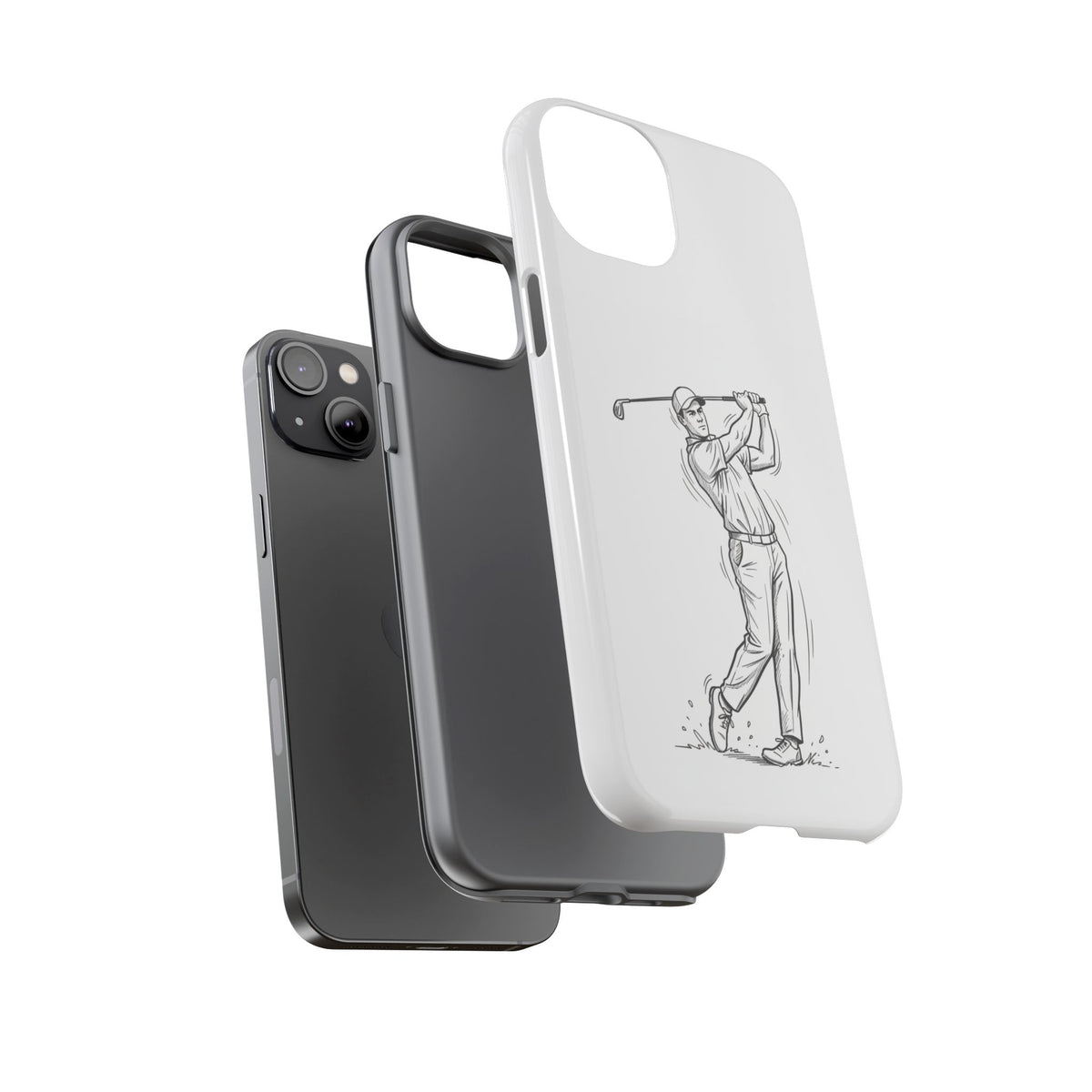 Phone Case, Golf Long Drive Design, Tough Case