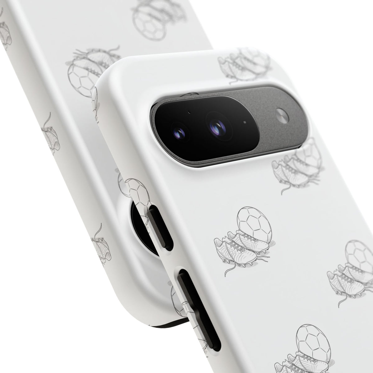 Phone Case, Football Boots & Ball Pattern, Tough Cases — Sports Phone Case
