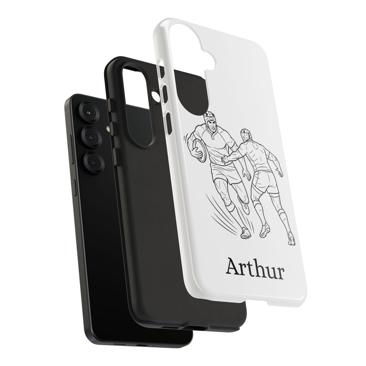 Personalised Phone Case, Rugby sidestep, Tough Case,  Custom Name