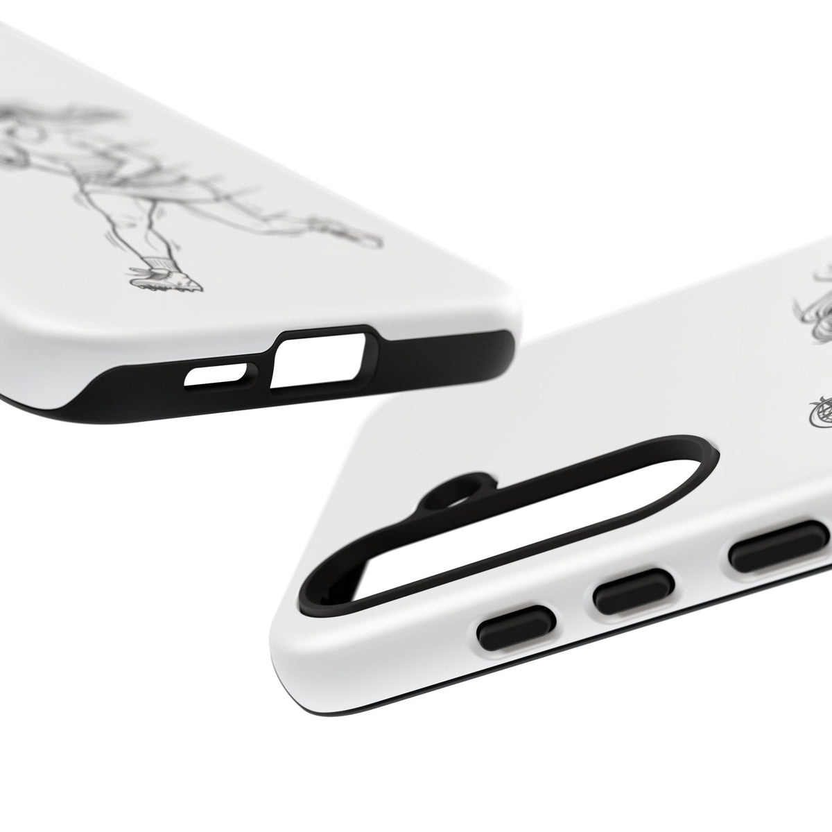 Phone Case, Lacrosse Player Sketch, Tough Case