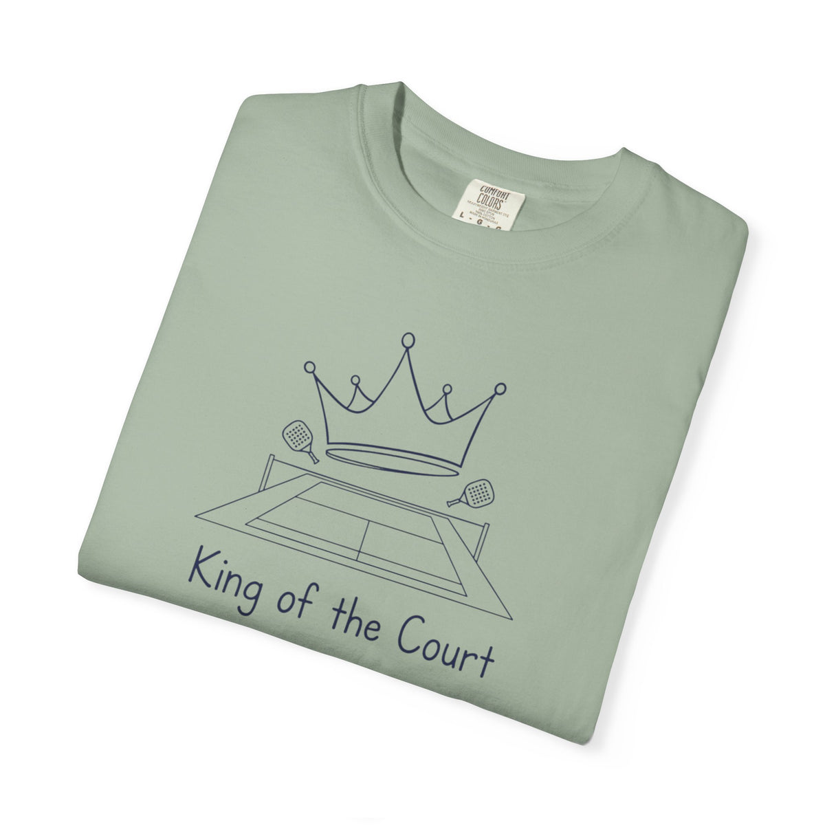 T-shirt, Racket Sports, King of the Court Sketch design, Cotton, Various Colours