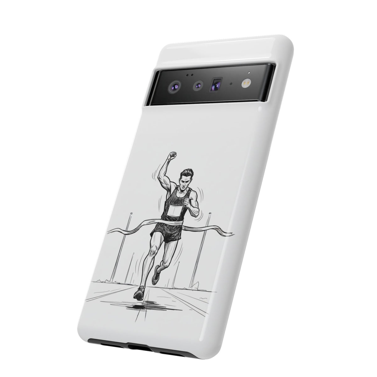 Phone Case, Running, finish line design, Tough Case