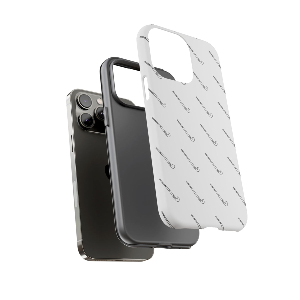 Phone Case, Hockey Stick Pattern, Tough Cases