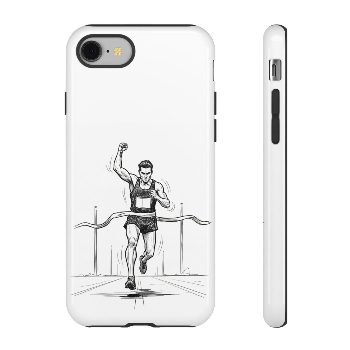 Phone Case, Running, finish line design, Tough Case