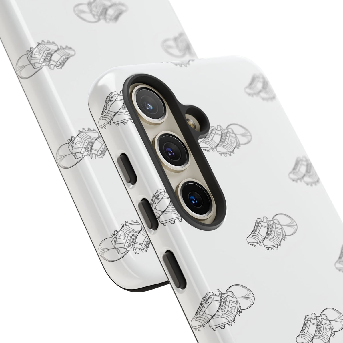 Phone Case Rugby Boots & Ball Repeat Pattern Tough Cases