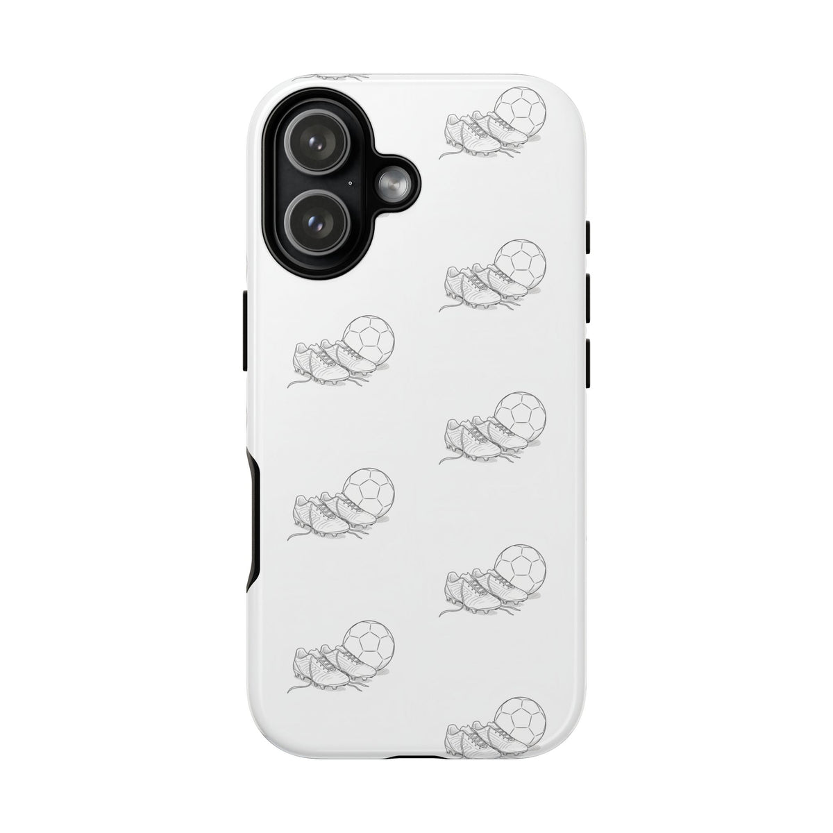 Phone Case, Football Boots & Ball Pattern, Tough Cases — Sports Phone Case