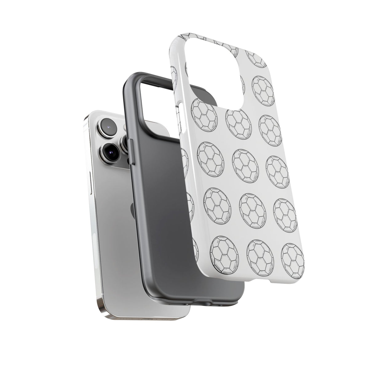 Phone Case, Football Minimalist Football Repeat Design, Tough Case