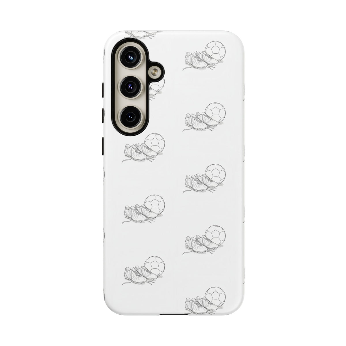 Phone Case, Football Boots & Ball Pattern, Tough Cases — Sports Phone Case