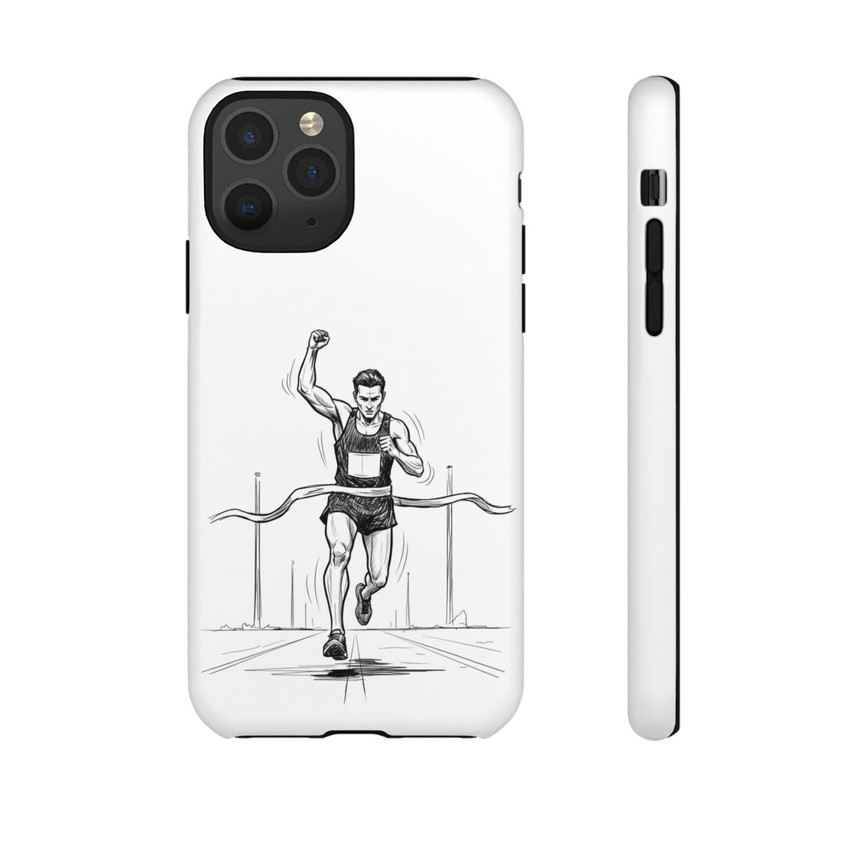 Phone Case, Running, finish line design, Tough Case