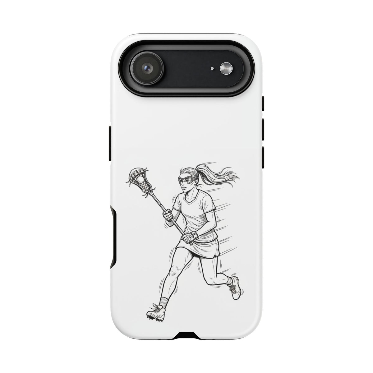 Phone Case, Lacrosse Player Sketch, Tough Case