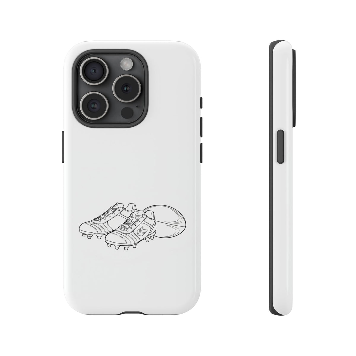 Phone Case, Rugby Ball & Boots Sketch, Tough Case