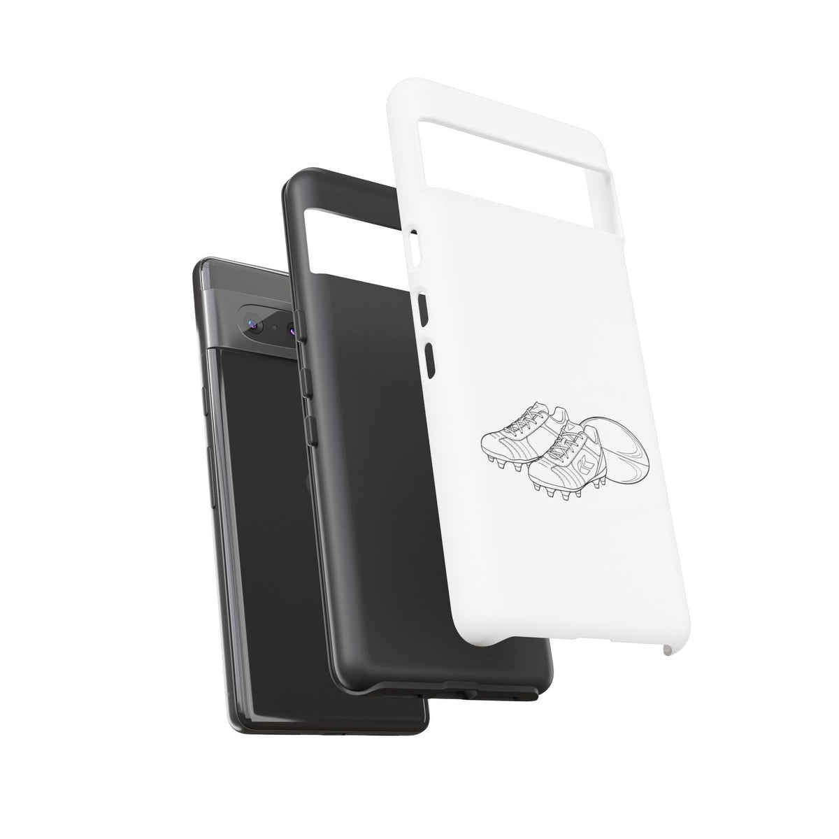 Phone Case, Rugby Ball & Boots Sketch, Tough Case
