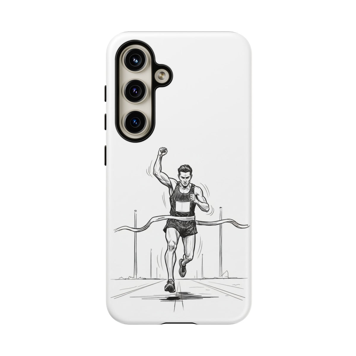 Phone Case, Running, finish line design, Tough Case
