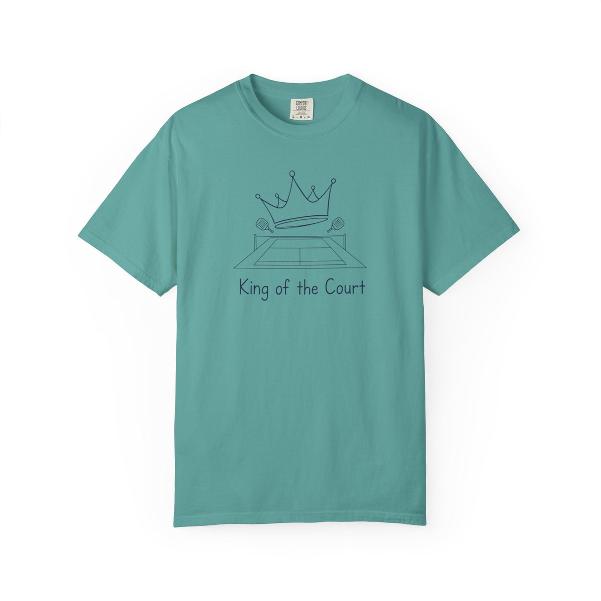 T-shirt, Racket Sports, King of the Court Sketch design, Cotton, Various Colours