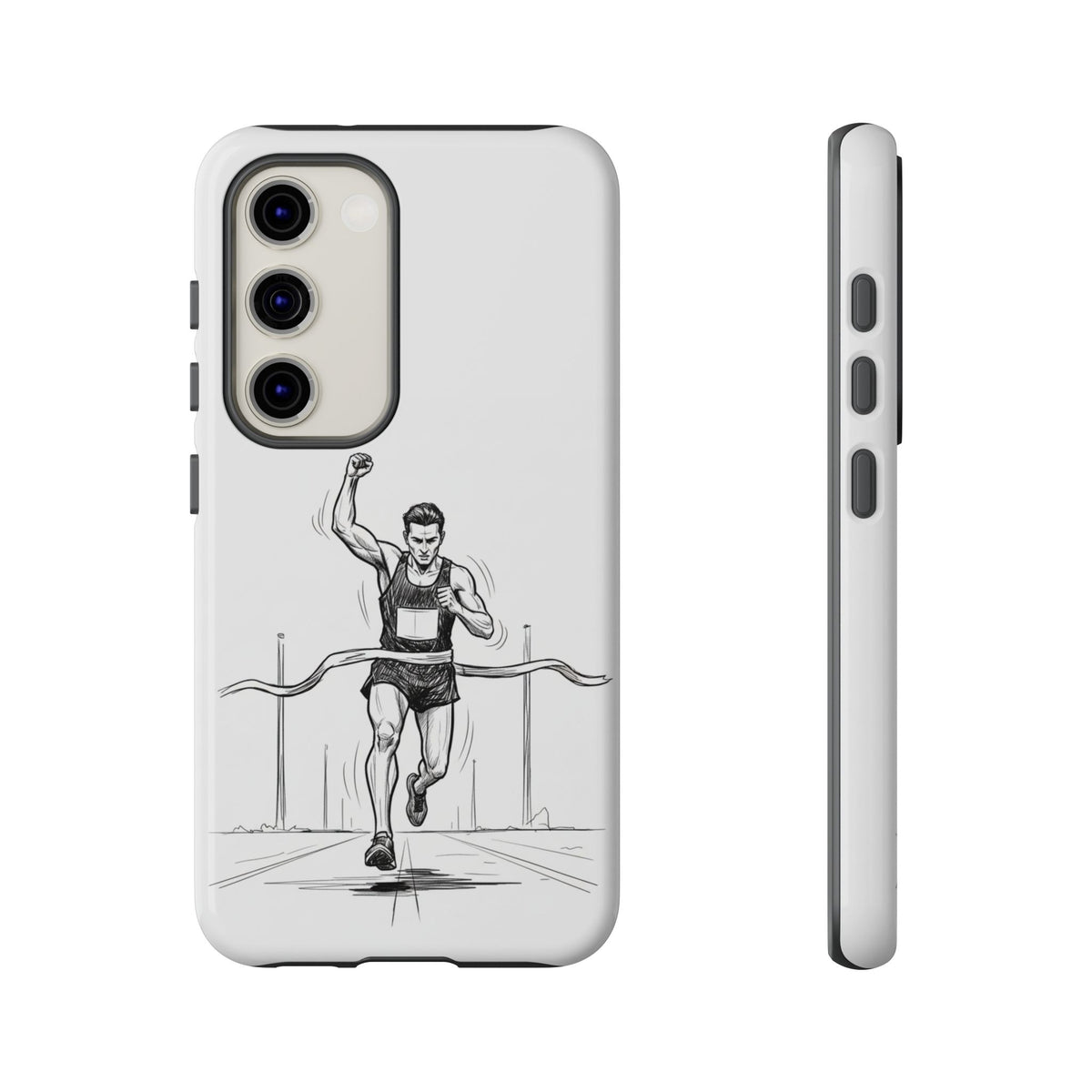 Phone Case, Running, finish line design, Tough Case