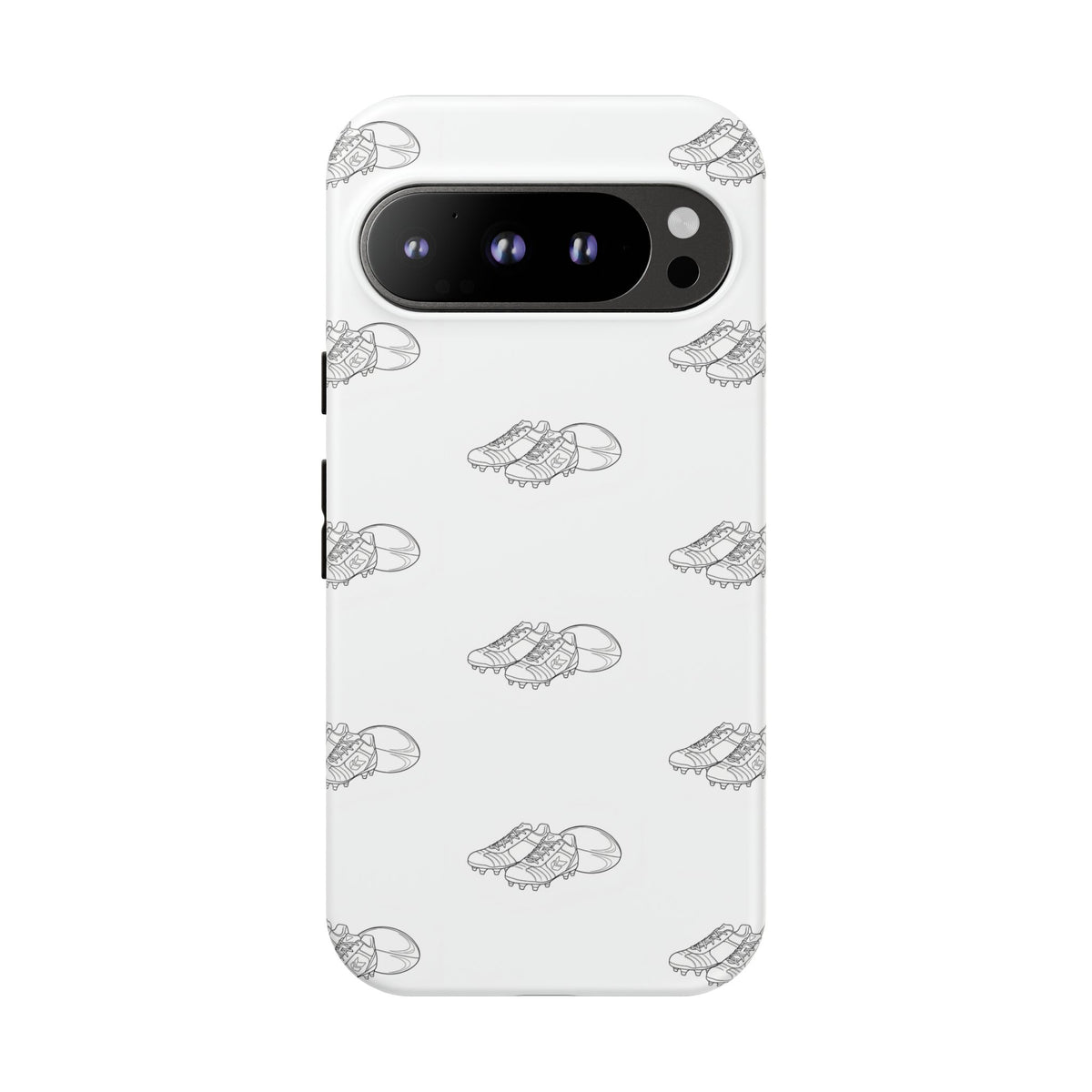 Phone Case Rugby Boots & Ball Repeat Pattern Tough Cases