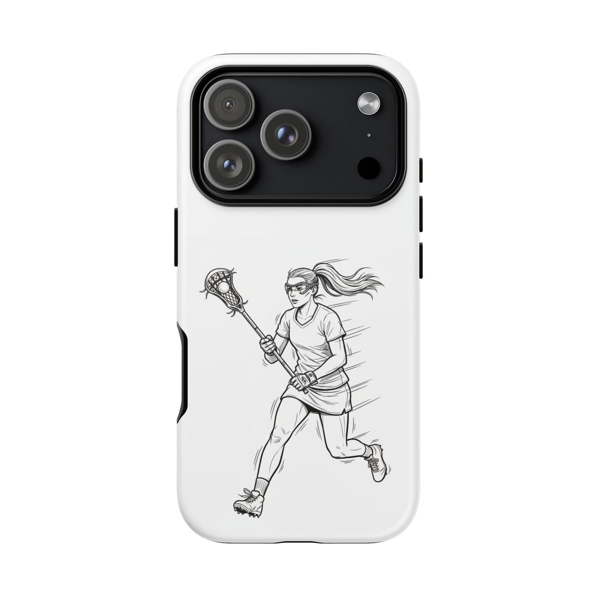 Phone Case, Lacrosse Player Sketch, Tough Case