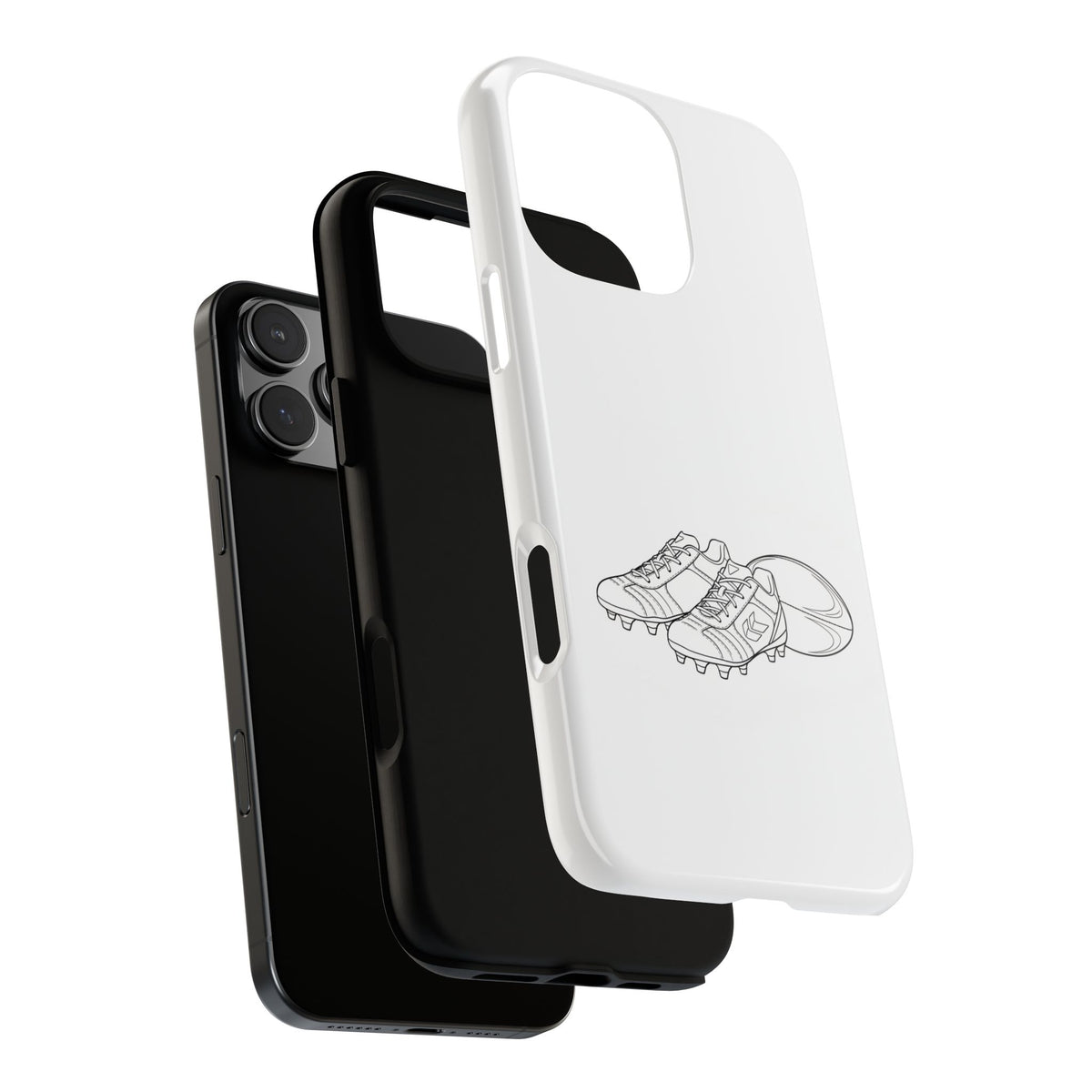 Phone Case, Rugby Ball & Boots Sketch, Tough Case