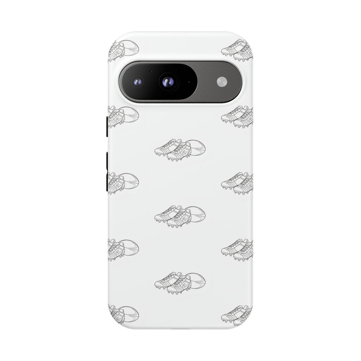 Phone Case Rugby Boots & Ball Repeat Pattern Tough Cases