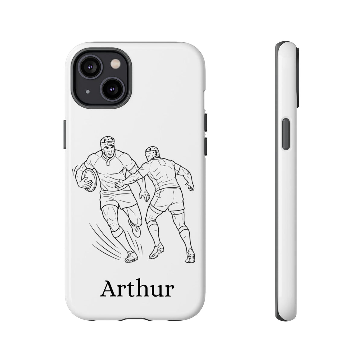 Personalised Phone Case, Rugby sidestep, Tough Case,  Custom Name