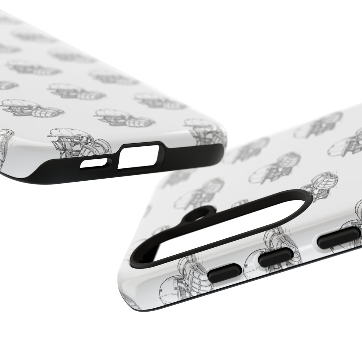 Phone Case Cricket Gear Repeat Pattern,Tough Case