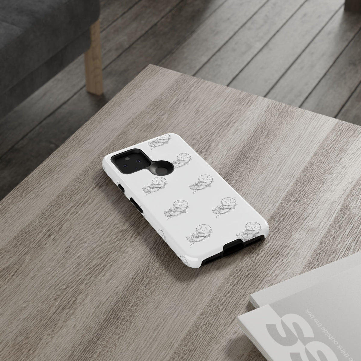 Phone Case, Football Boots & Ball Pattern, Tough Cases — Sports Phone Case