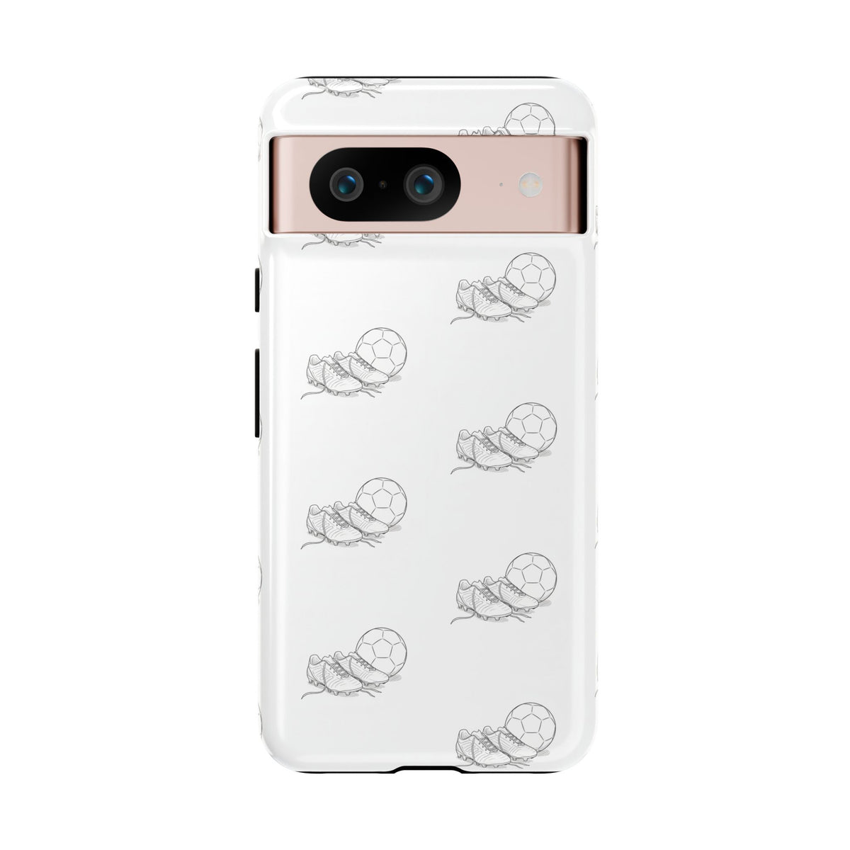 Phone Case, Football Boots & Ball Pattern, Tough Cases — Sports Phone Case