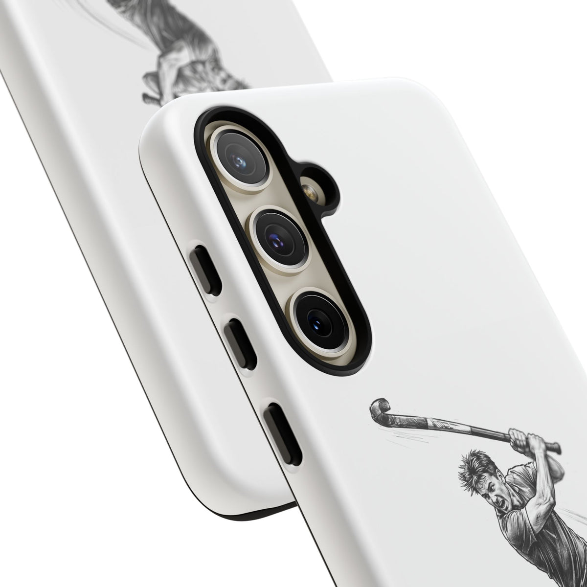 Phone case, Male Hockey Player Tomahawk Sketch,  Tough case