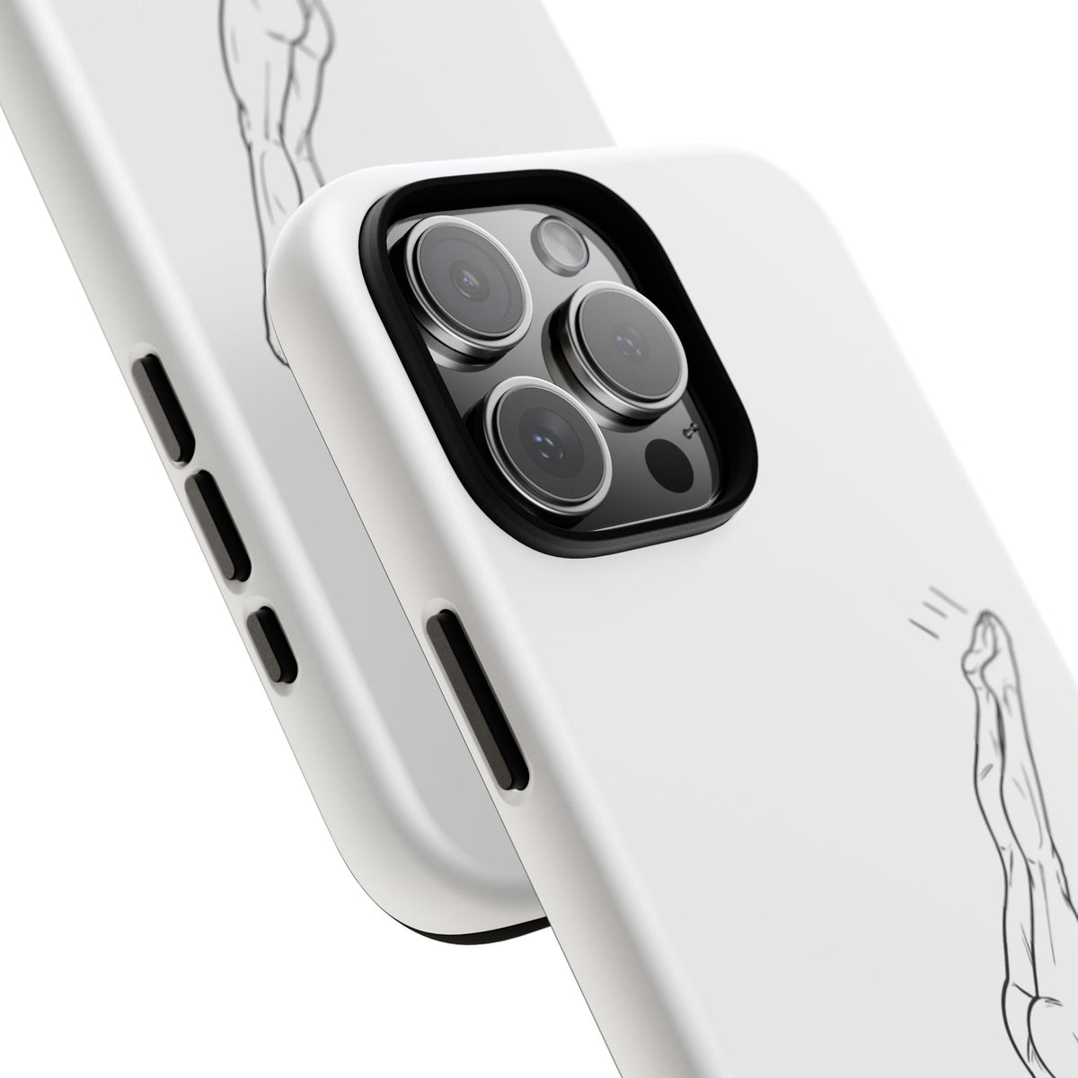 Phone Case, Platform Diver Minimalist Sketch, Tough Case