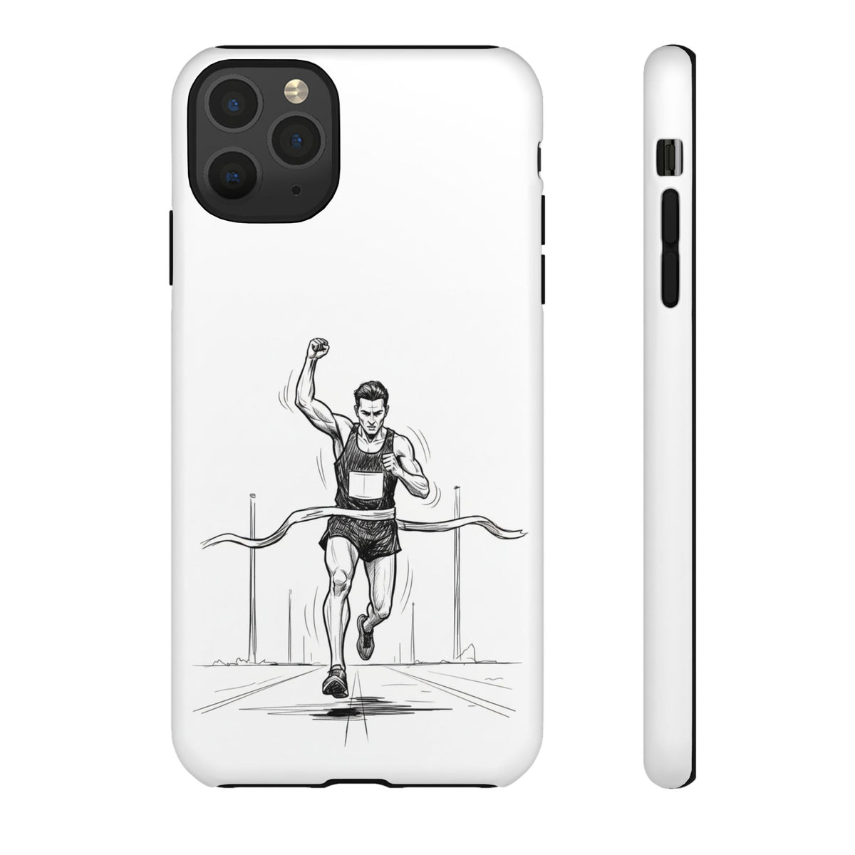 Phone Case, Running, finish line design, Tough Case