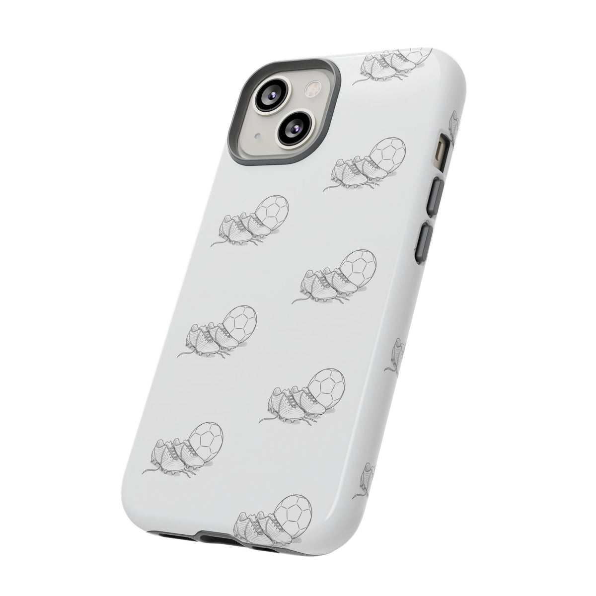 Phone Case, Football Boots & Ball Pattern, Tough Cases — Sports Phone Case