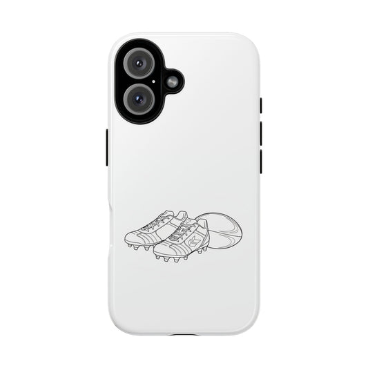 Phone Case, Rugby Ball & Boots Sketch, Tough Case