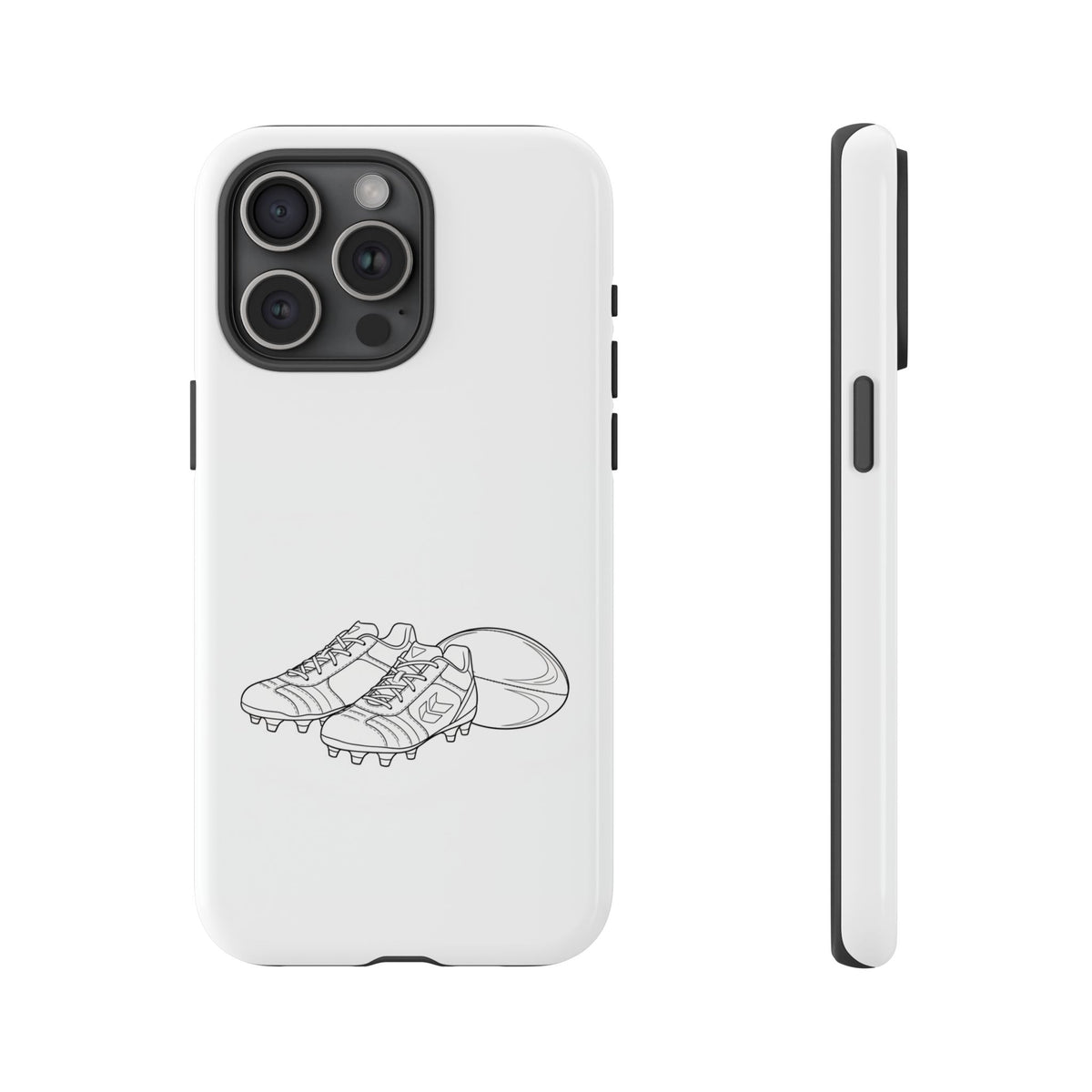 Phone Case, Rugby Ball & Boots Sketch, Tough Case