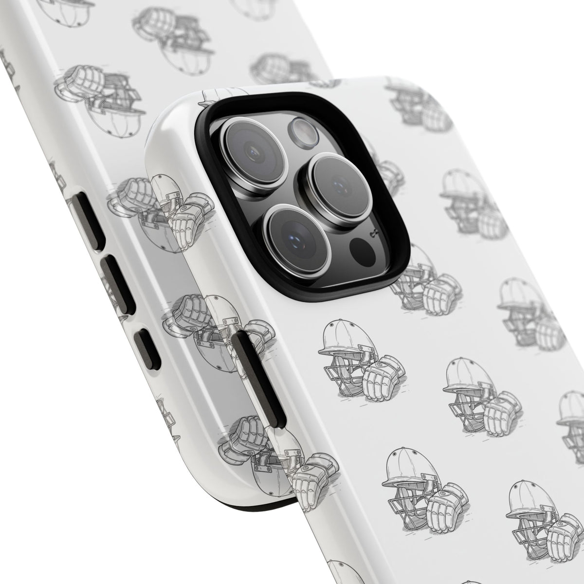 Phone Case Cricket Gear Repeat Pattern,Tough Case