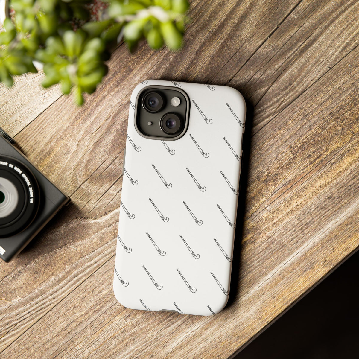 Phone Case, Hockey Stick Pattern, Tough Cases