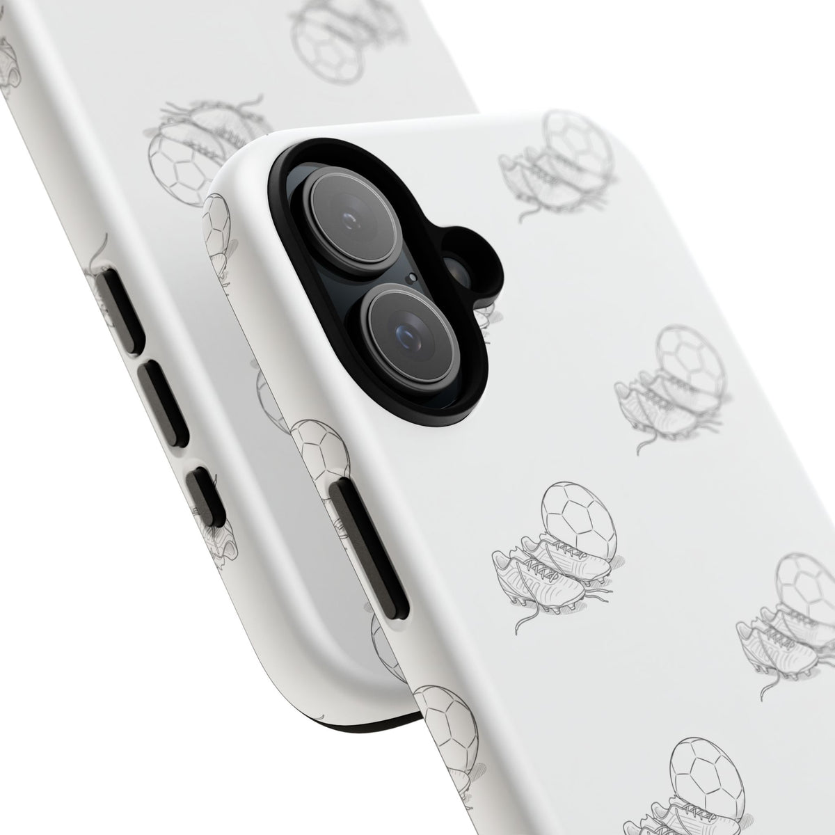 Phone Case, Football Boots & Ball Pattern, Tough Cases — Sports Phone Case