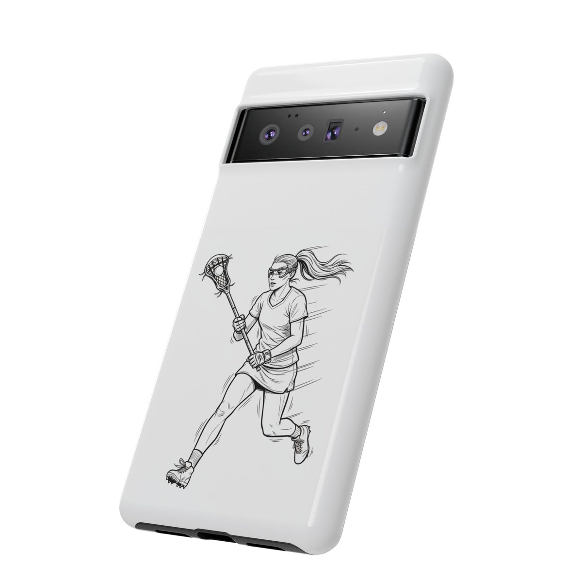 Phone Case, Lacrosse Player Sketch, Tough Case