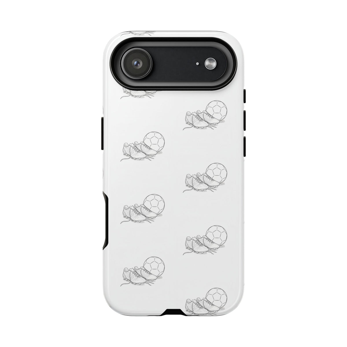 Phone Case, Football Boots & Ball Pattern, Tough Cases — Sports Phone Case