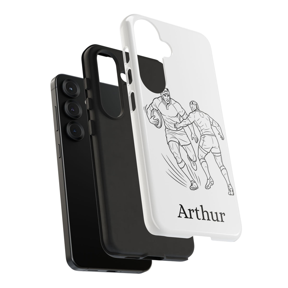 Personalised Phone Case, Rugby sidestep, Tough Case,  Custom Name
