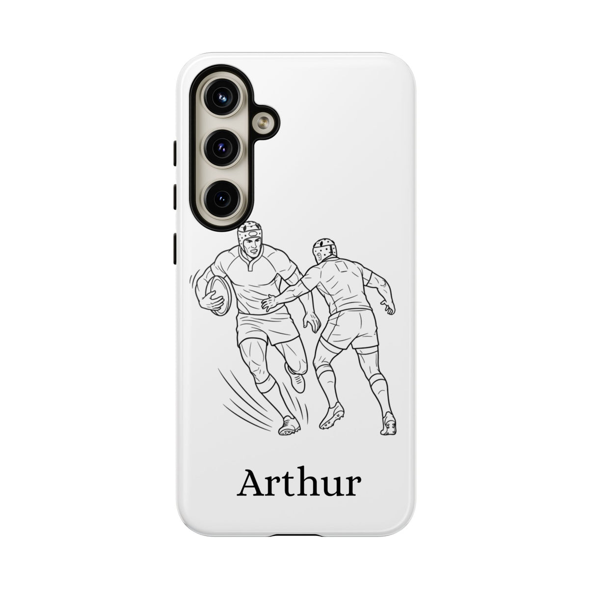 Personalised Phone Case, Rugby sidestep, Tough Case,  Custom Name