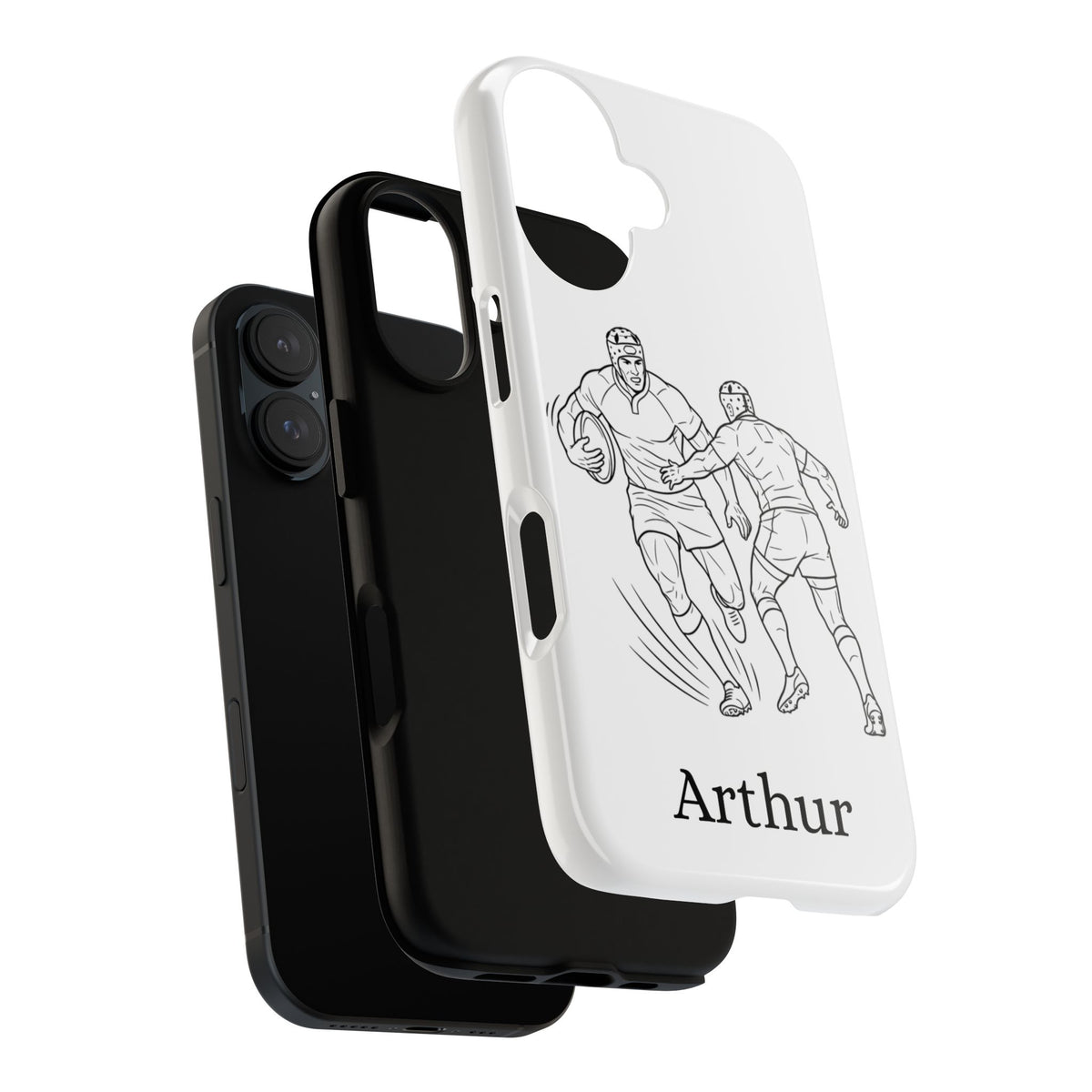 Personalised Phone Case, Rugby sidestep, Tough Case,  Custom Name