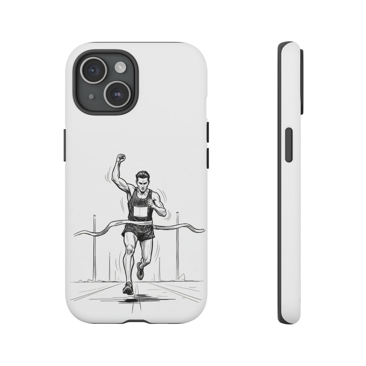 Phone Case, Running, finish line design, Tough Case