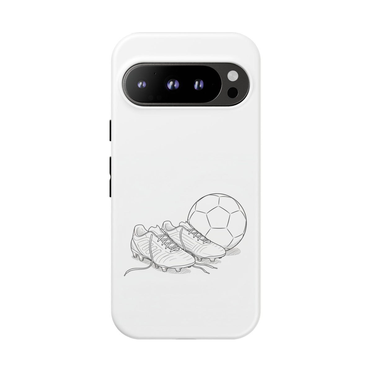 Phone Case, Football Boots & Ball Sketch , Tough Case