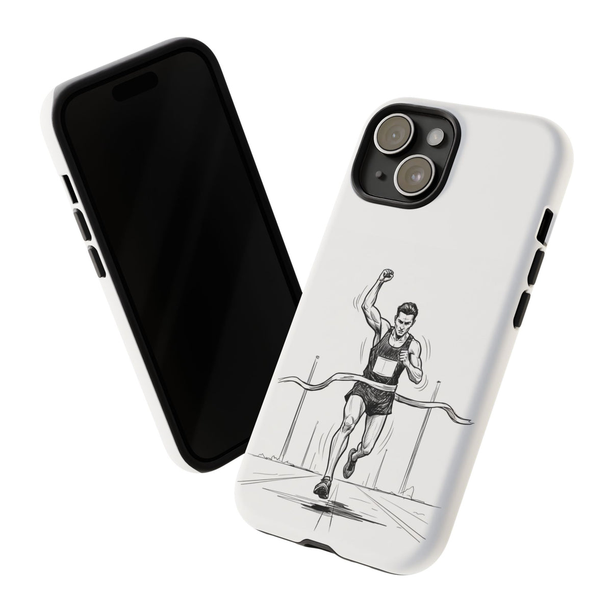 Phone Case, Running, finish line design, Tough Case