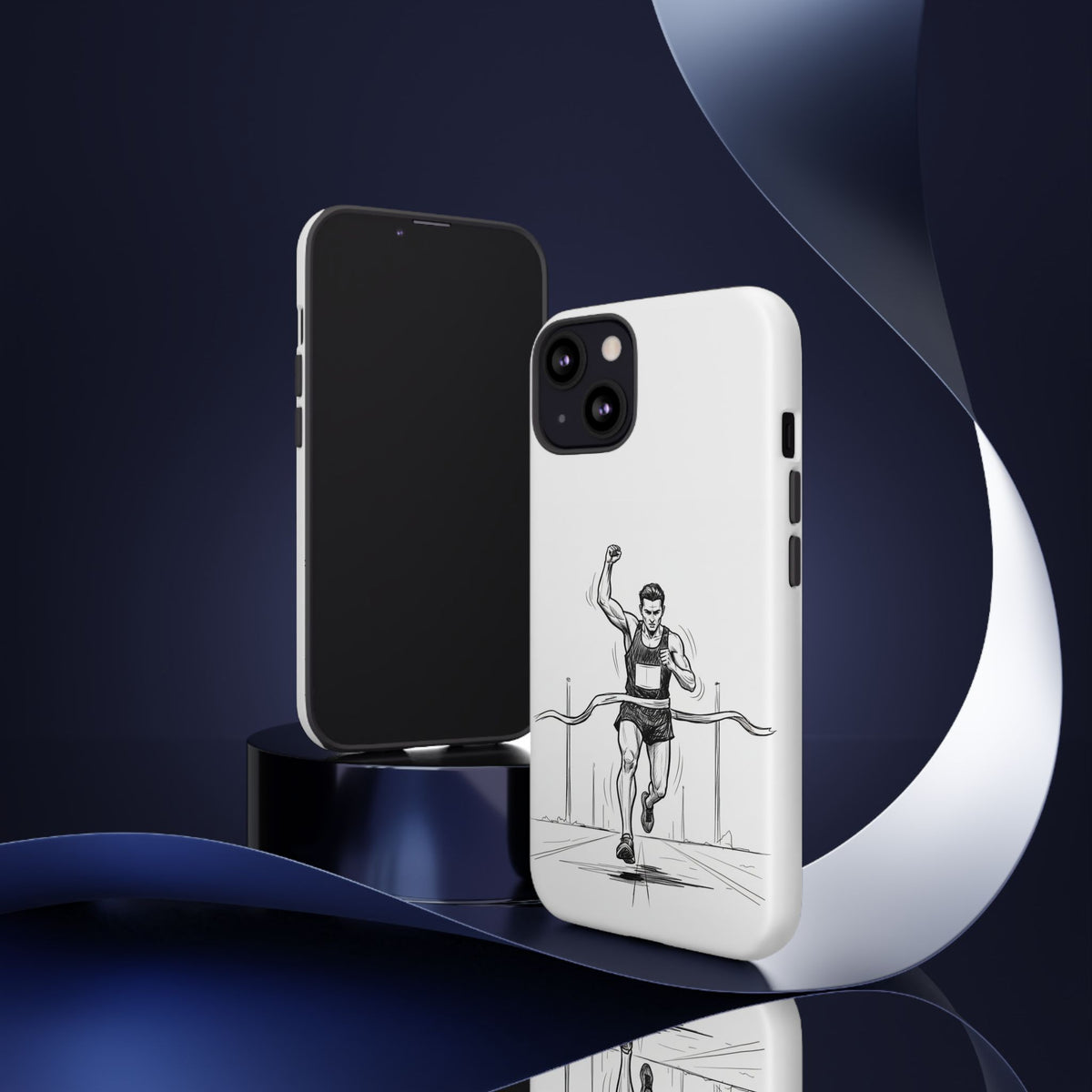 Phone Case, Running, finish line design, Tough Case